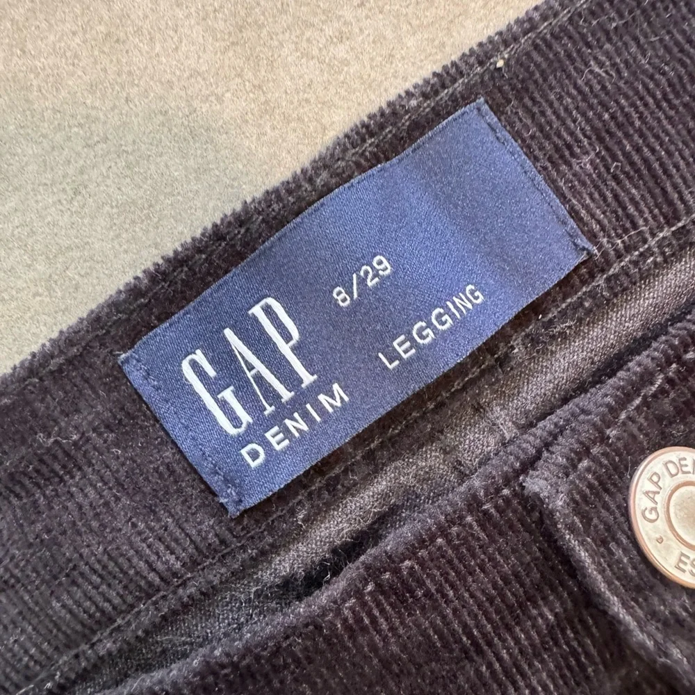 🔥 4 for $20 DEAL 🔥 GAP Black Corduroy Skinny Jeans Legging Pants Sz 8/29